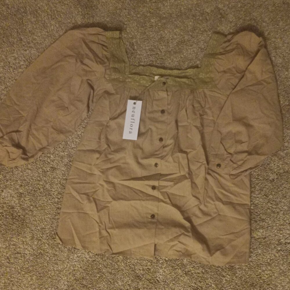 Neuflora Byron Bay Blouse - Tan